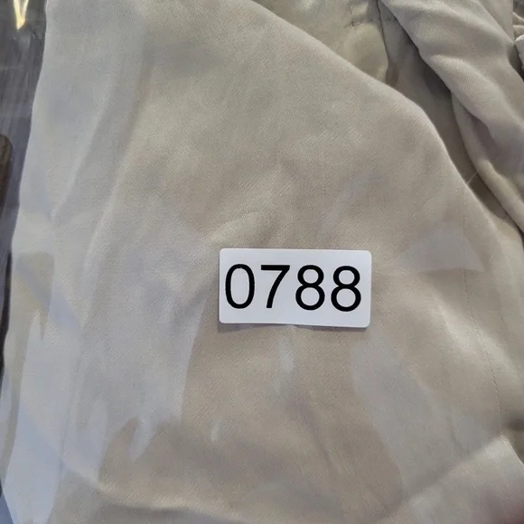 ZARA Ruched Mini Dress Soft Gold Tan | 2298/155 size XLarge Short Tie Neck - Picture 15 of 15